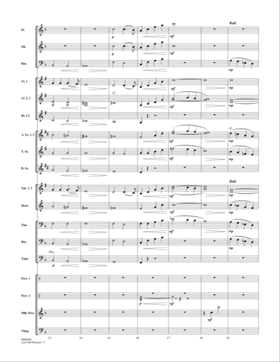 Last Full Measure (A Gettysburg Remembrance) - Full Score Concert Band scores gallery preview page 5