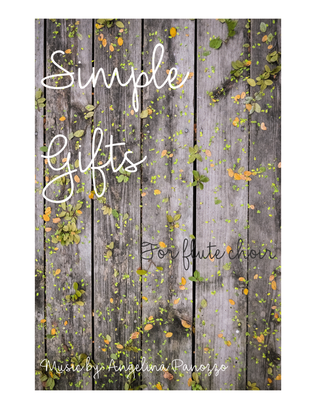 Book cover for Simple Gifts for flute choir
