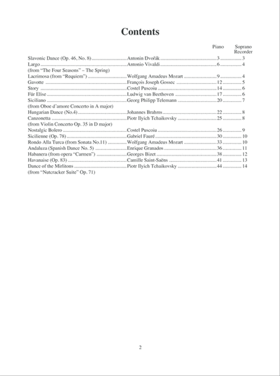 Solo Pieces for the Intermediate Descant/Soprano Recorder Soprano Recorder scores gallery preview page 3