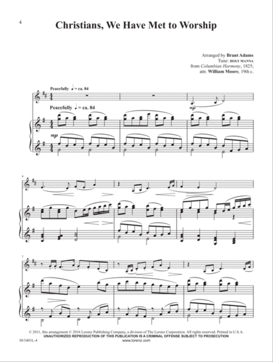 French Horn Solos for Worship, Vol. 2 Piano scores gallery preview page 2