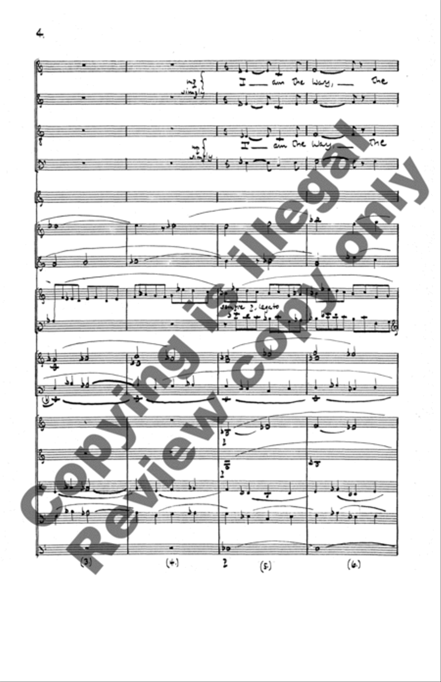 I Am the Way 4-Part scores gallery preview page 3