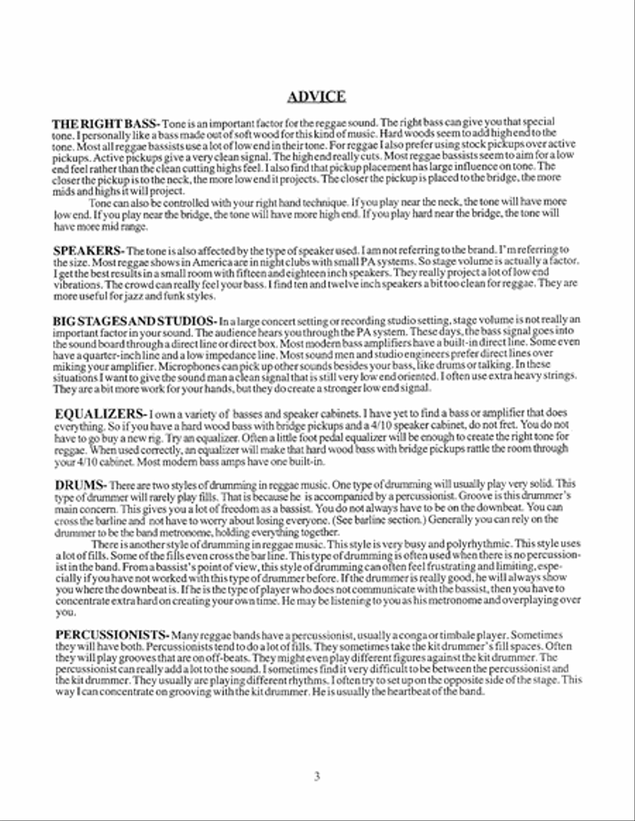 Reggae Grooves for Electric Bass Bass Guitar scores gallery preview page 4