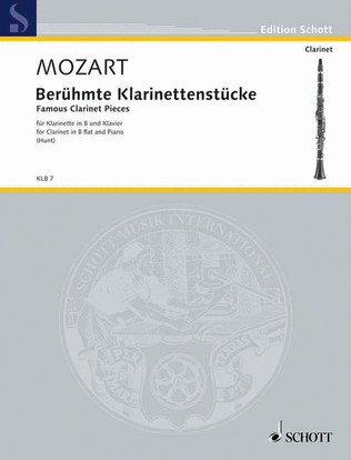 Book cover for Famous Clarinet Pieces (KV 581, KV 622)