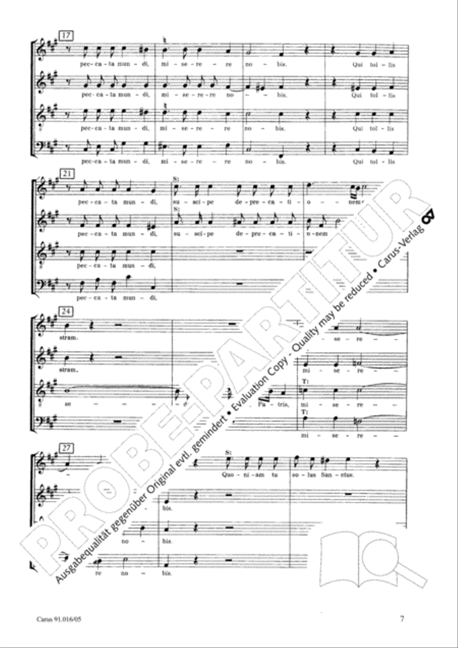 Missa in A Major Missa in A Major 4-Part scores gallery preview page 7