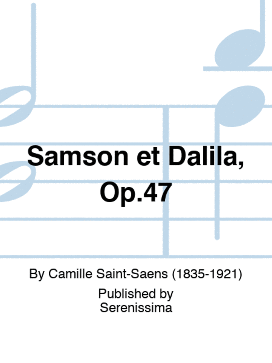 Samson et Dalila, Op.47 Orchestra scores gallery preview page 1