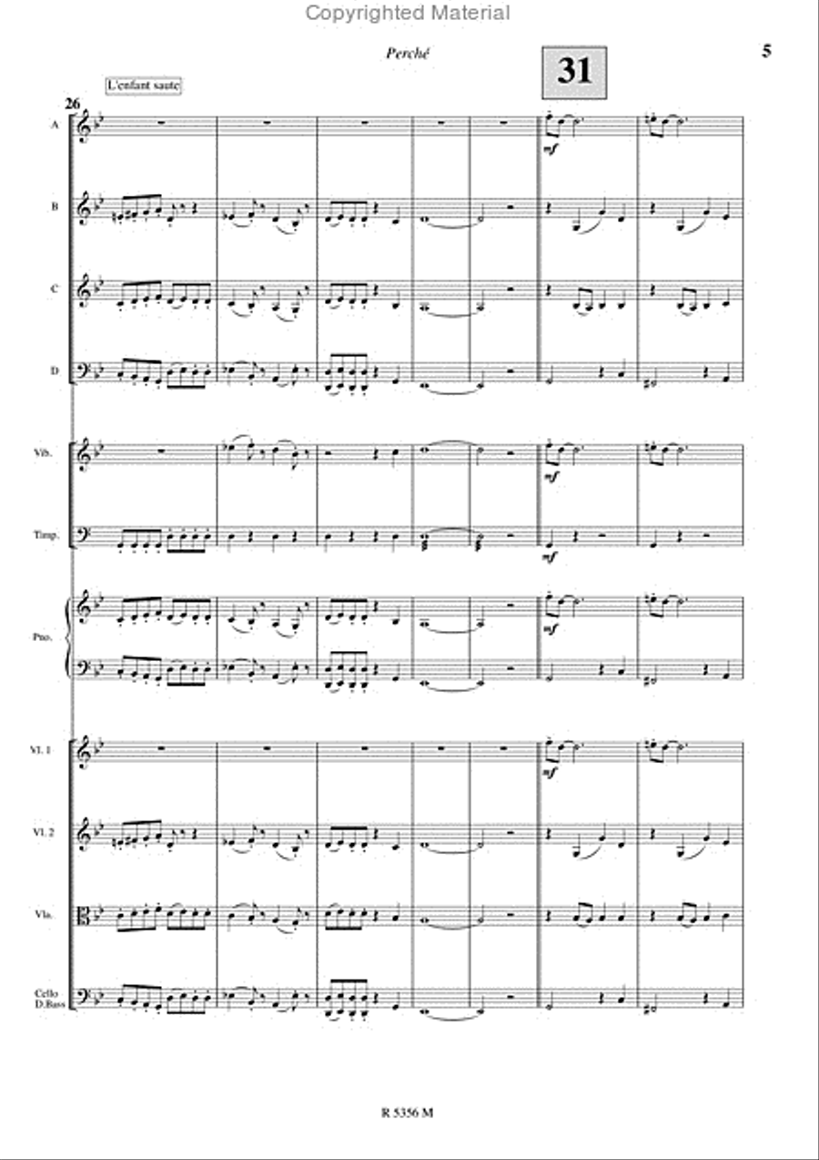 Perche (Version Orchestre Junior) Concert Band scores gallery preview page 6