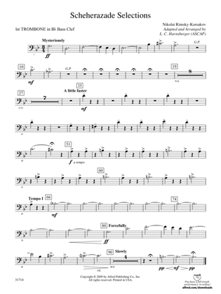 Scheherazade Selections: (wp) 1st B-flat Trombone B.C.