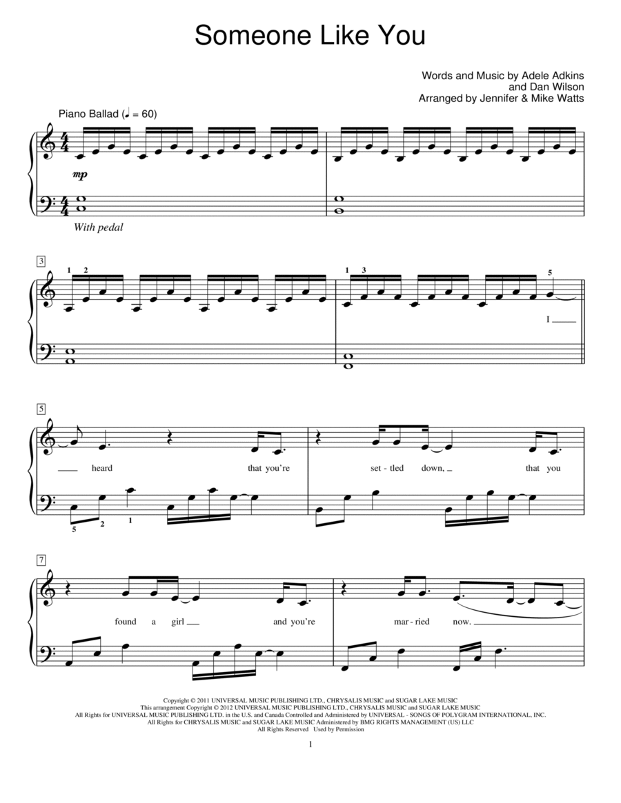 Someone Like You Piano Method scores gallery preview page 1