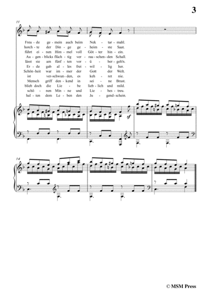 Schubert-Die Vier Weltalter,Op.111 No.3,in F Major,for Voice&Piano image number null