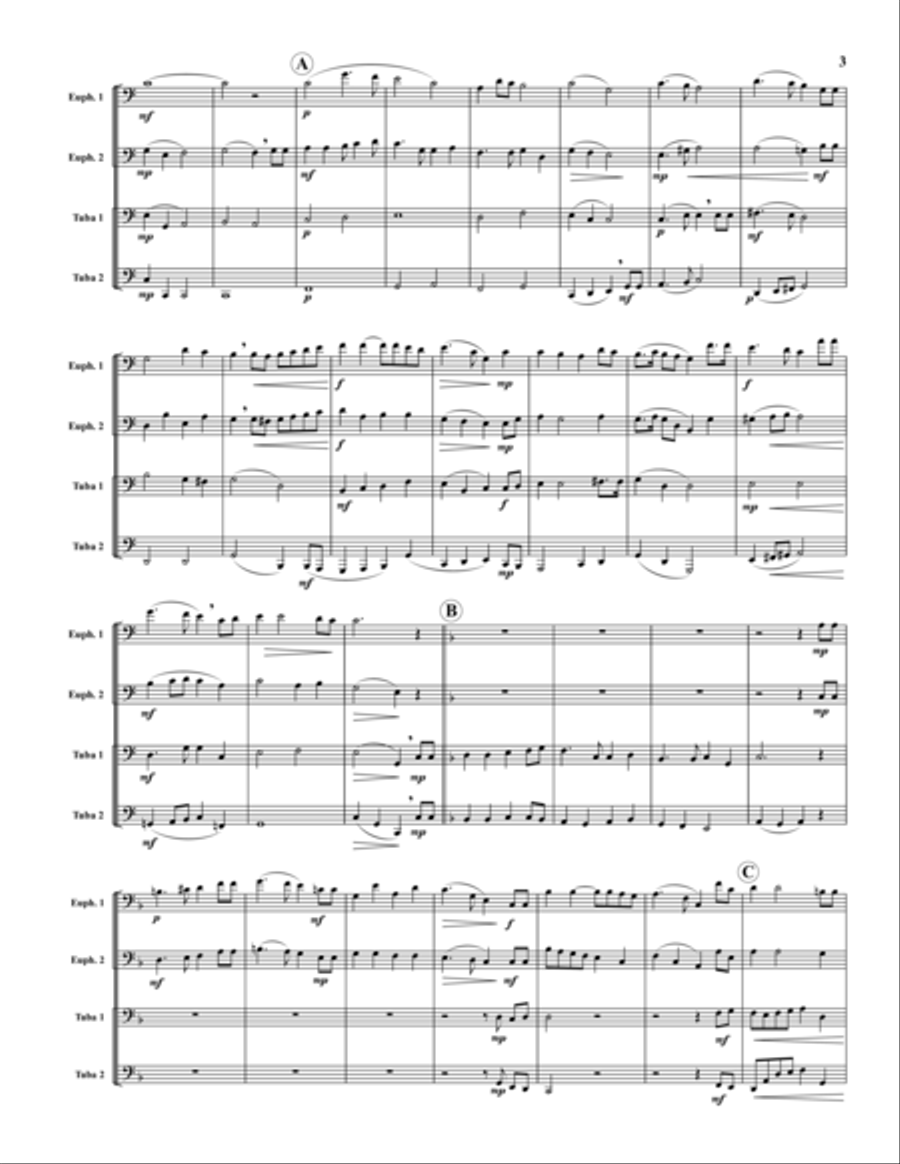 Six Christmas Quartets EETT scores gallery preview page 3
