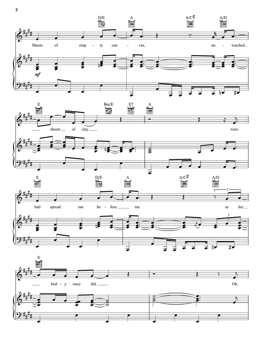 Black Black Acoustic Guitar scores gallery preview page 2
