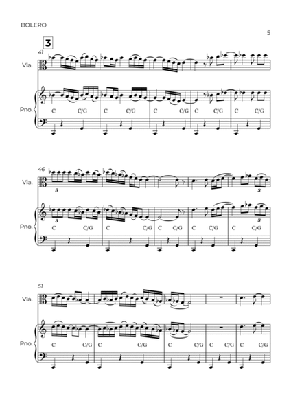 BOLERO - RAVEL – VIOLIN & PIANO image number null