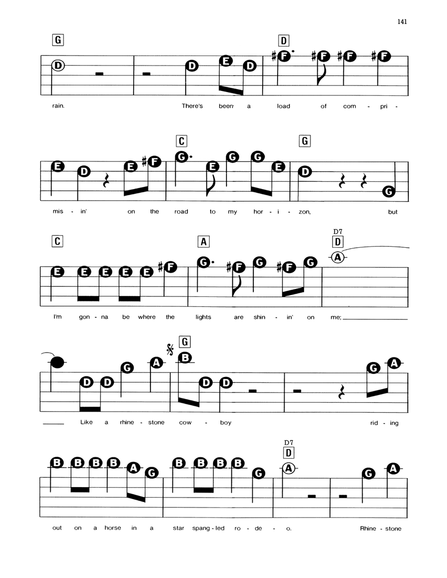 Rhinestone Cowboy Rhinestone Cowboy Electronic Keyboard scores gallery preview page 2