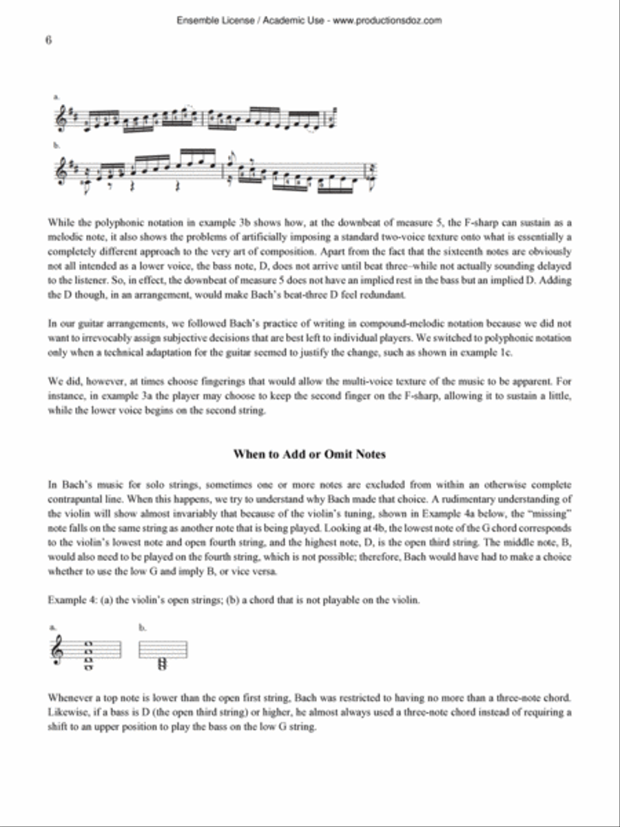 Violin Partita I, BWV 1002 Violin scores gallery preview page 6