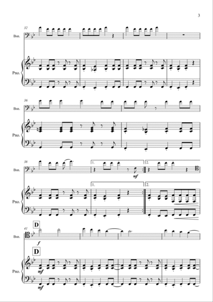 Giddy Up! Bassoon scores gallery preview page 3
