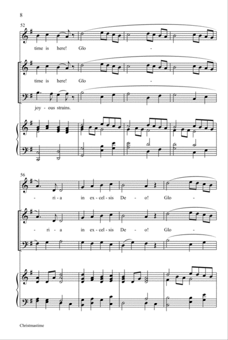 Christmastime Christmastime Unison Choir scores gallery preview page 9