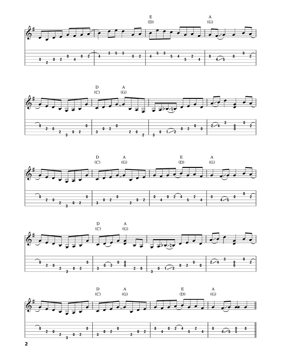 Gold Rush Acoustic Guitar scores gallery preview page 2