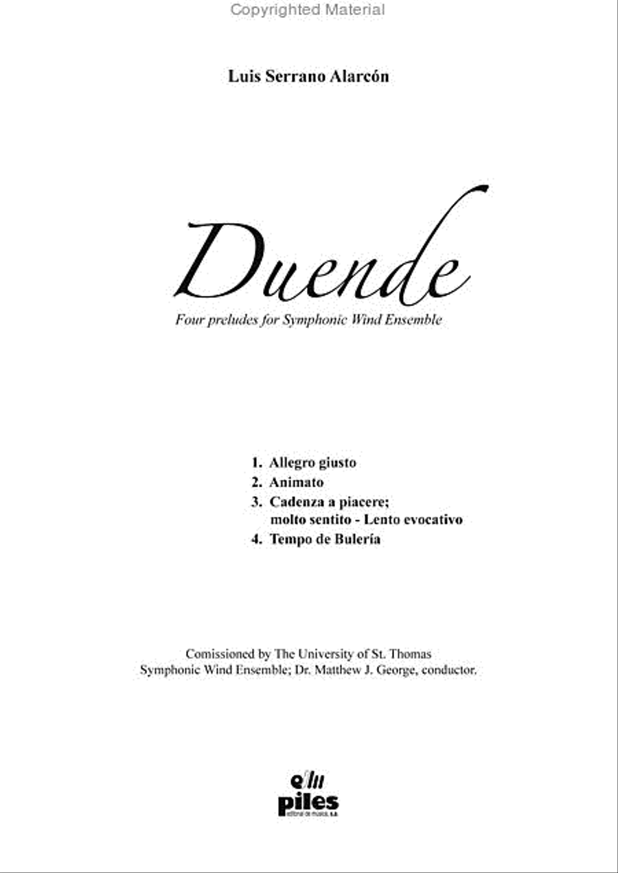 Duende Duende Concert Band scores gallery preview page 2