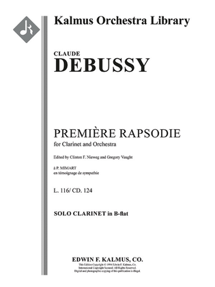 Premiere Rapsodie pour Clarinet et Orchestre (First Rhapsody for Clarinet & Orchestra)