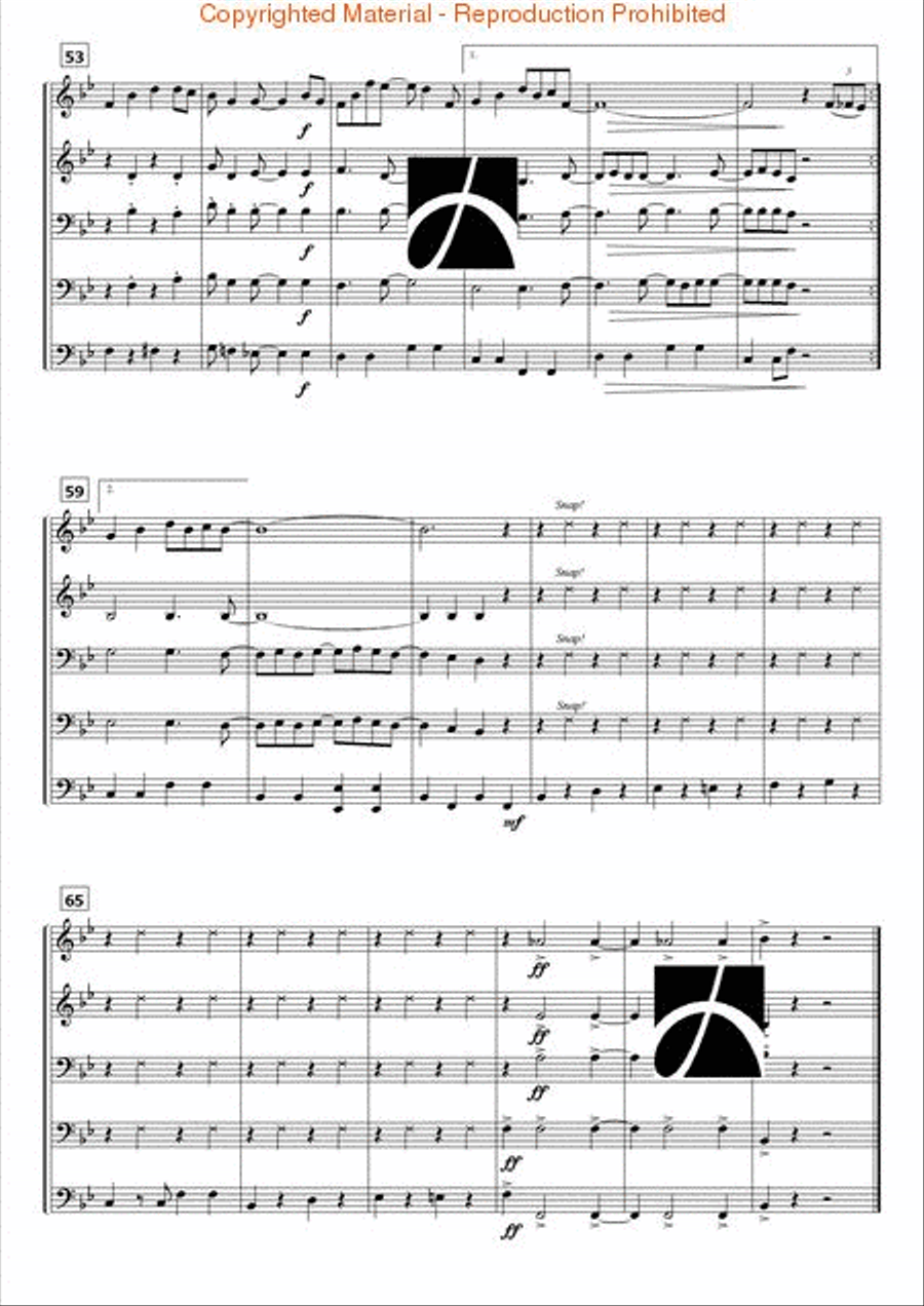 Swingin' Five Concert Band scores gallery preview page 5