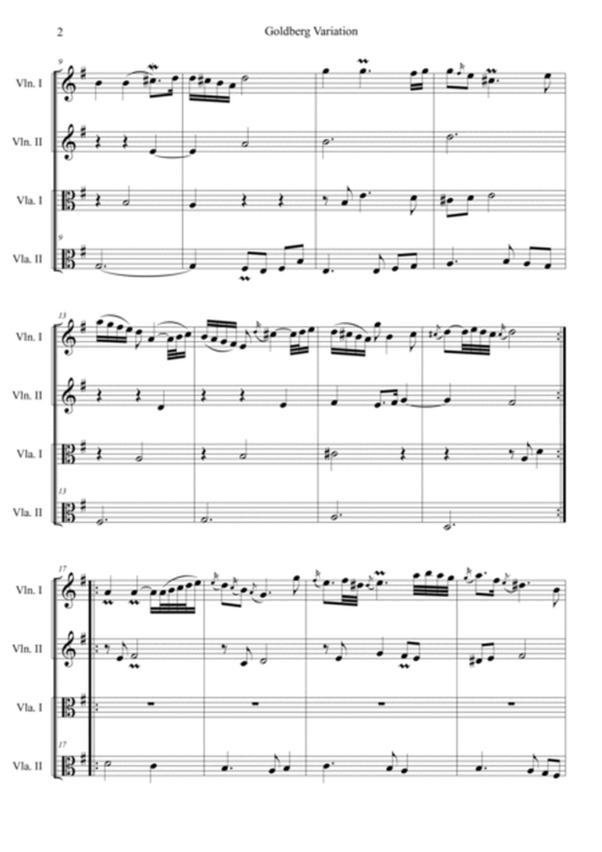 Goldberg Variation Aria (BWV 988) image number null