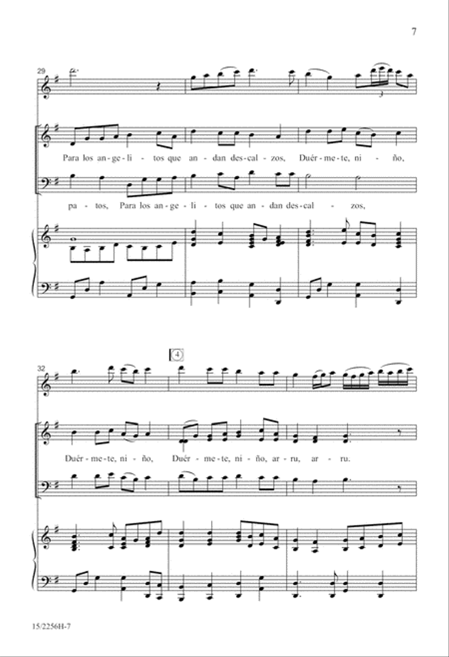 Duérmete, niño 3-Part scores gallery preview page 7