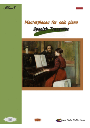 Book cover for Masterpieces for solo Piano Spanish treasures