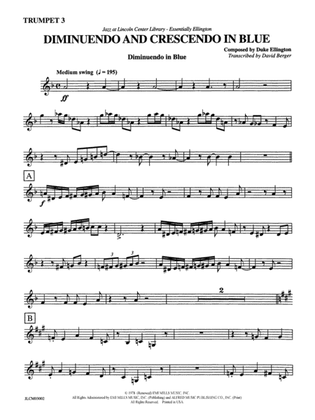 Diminuendo and Crescendo in Blue: 3rd B-flat Trumpet