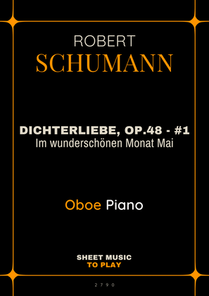 Dichterliebe, Op.48 No.1 - Oboe and Piano (Full Score and Parts)
