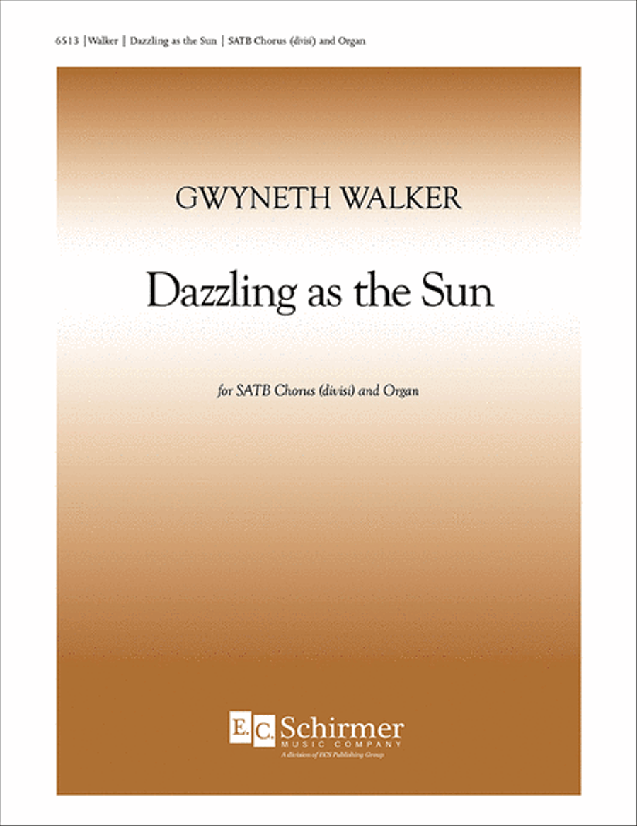 Dazzling as the Sun Dazzling as the Sun 4-Part scores gallery preview page 1