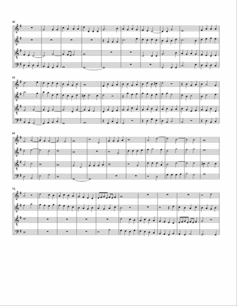 Ricercar del 6 tono (arrangement for 4 recorders) Recorder scores gallery preview page 2