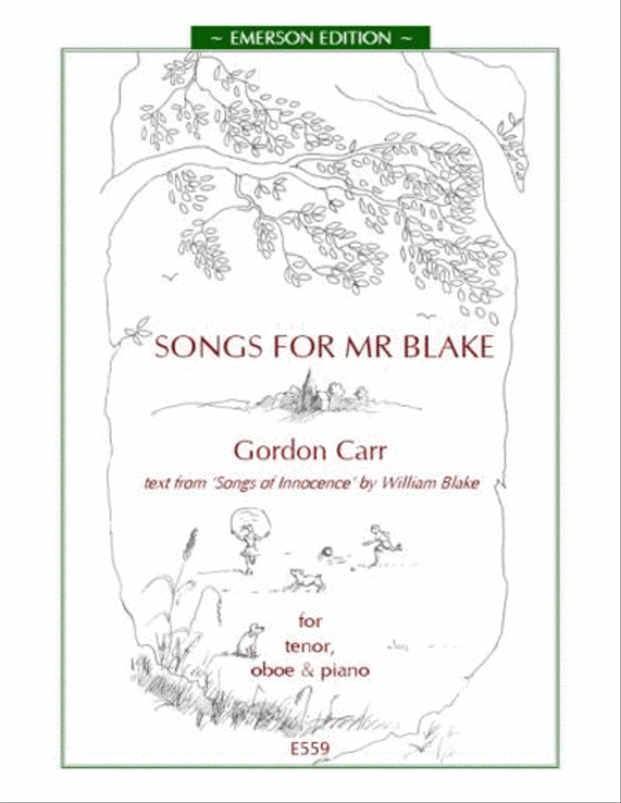 Songs For Mr.Blake (Tenor) Voice scores gallery preview page 1