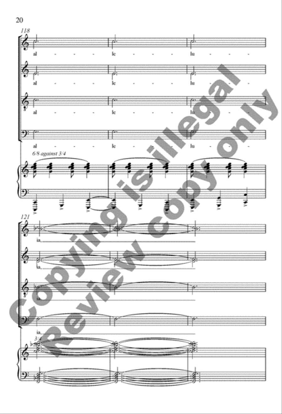 An Alleluia Flourish Divisi scores gallery preview page 20