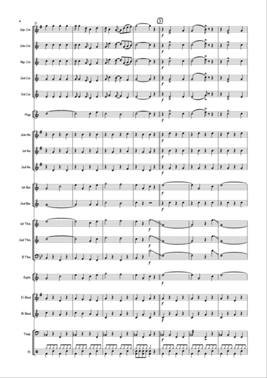 Tiger Rag (Brass Band) Tiger Rag (Brass Band) Brass Band scores gallery preview page 6