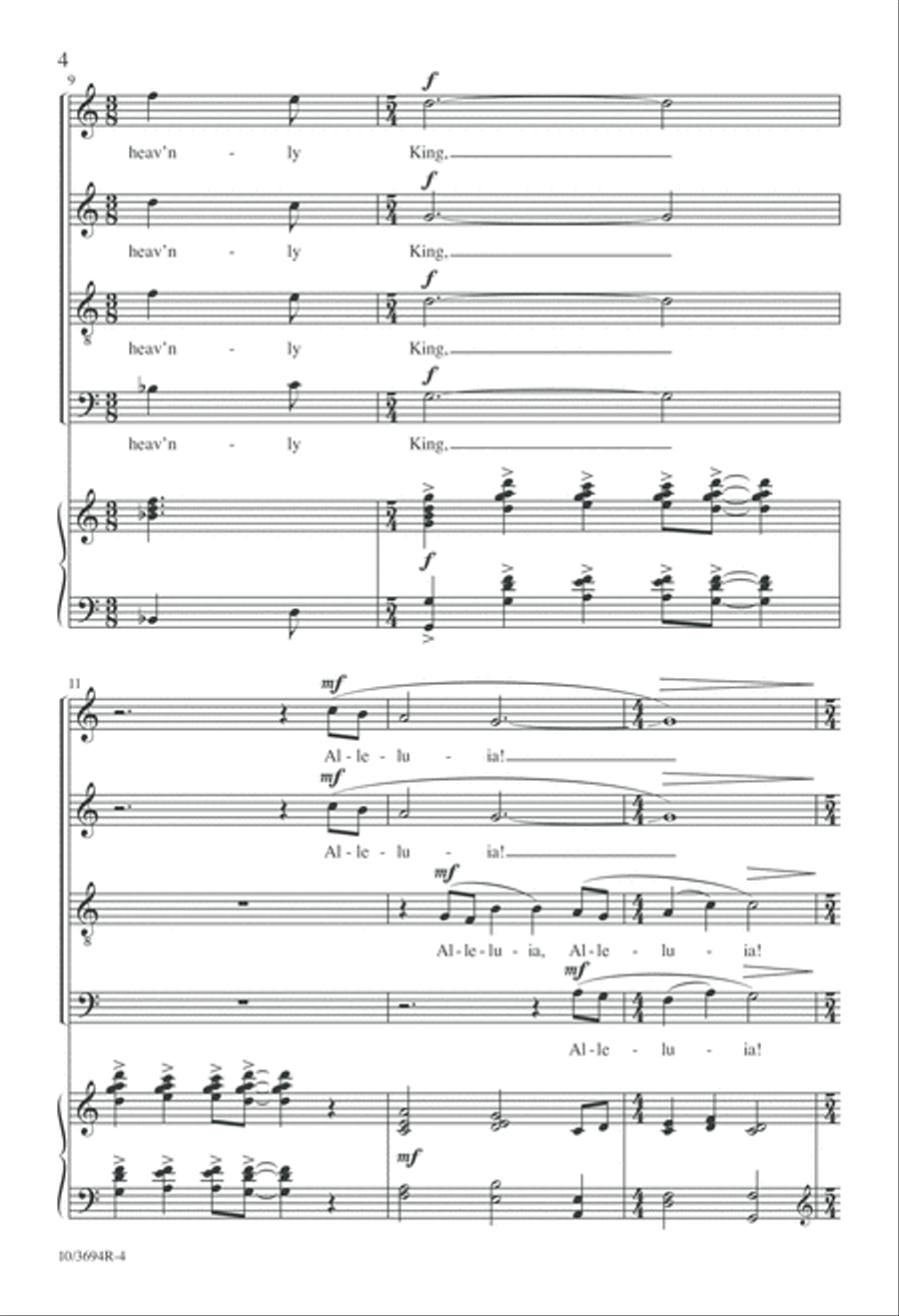 All Creatures, Lift Your Voice and Sing! 4-Part scores gallery preview page 4