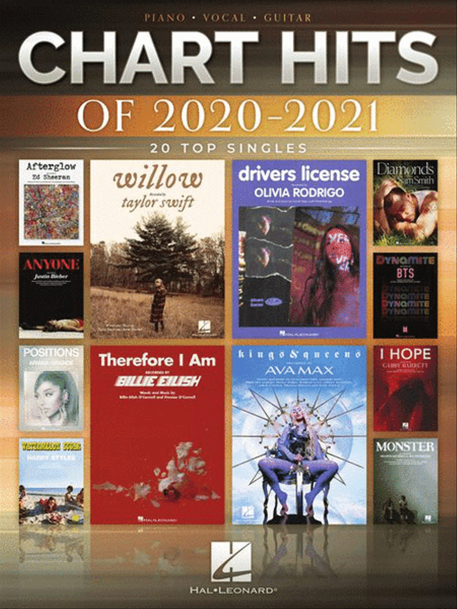Chart Hits of 2020-2021 Piano, Vocal, Guitar scores gallery preview page 2