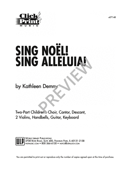 Sing Noel! Sing Alleluia! image number null