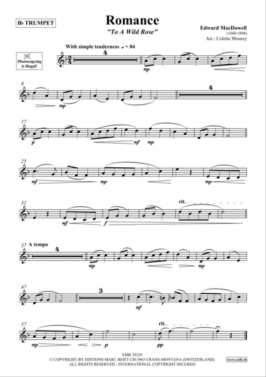 Romance Trumpet scores gallery preview page 2