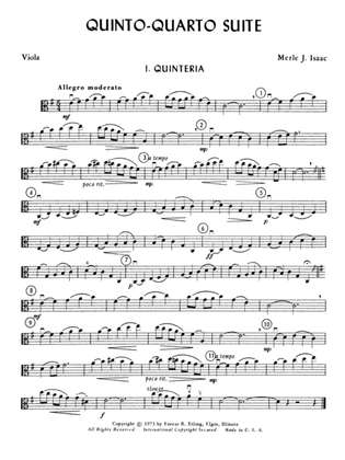 Quinto-Quarto Suite: Viola