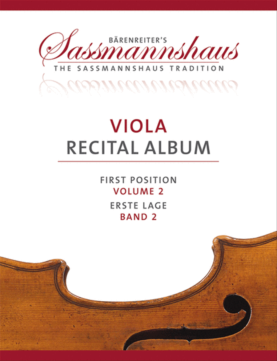 Book cover for Viola Recital Album, Volume 2