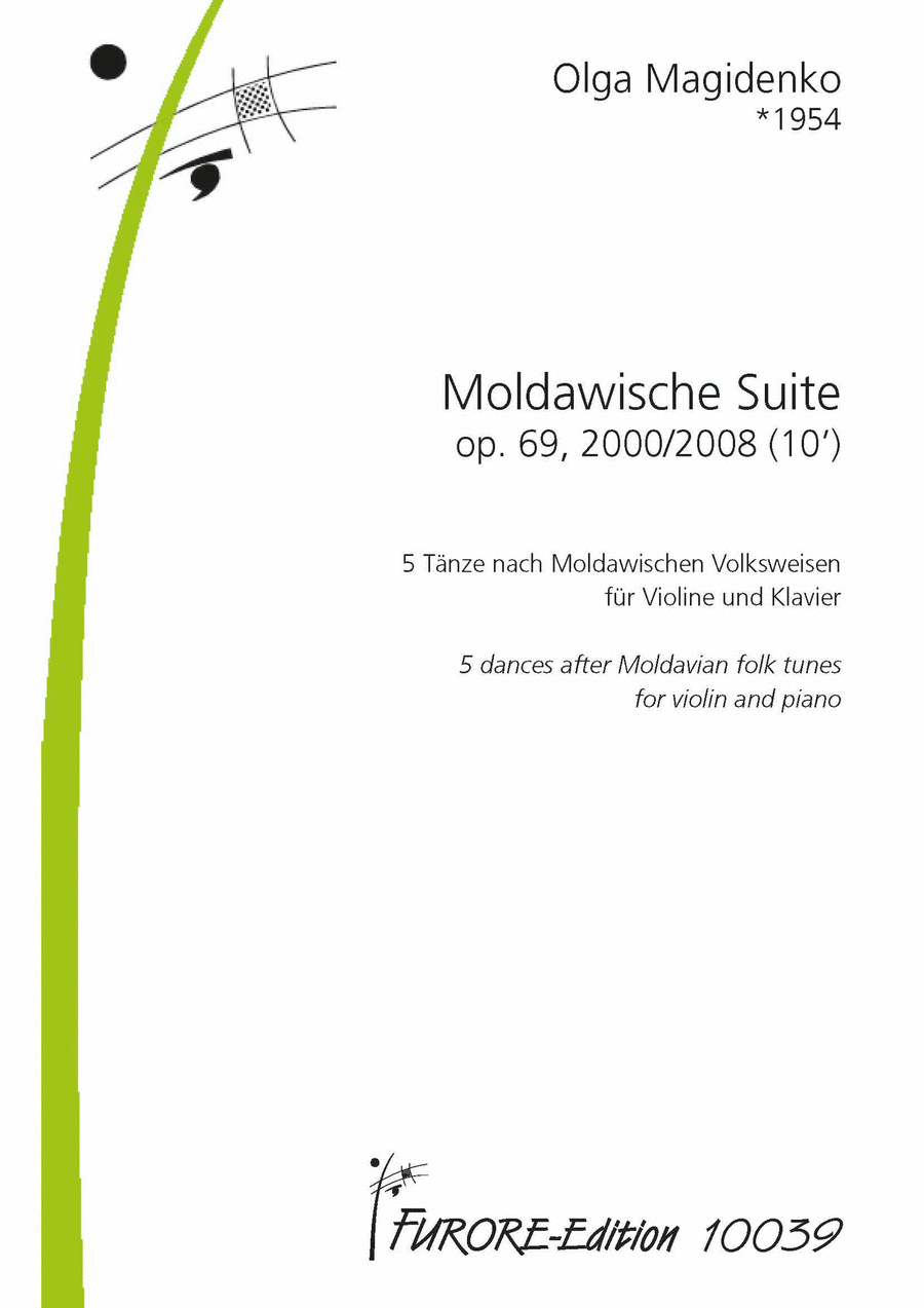 Moldawische Suite. Leichte Stücke für Violine und Klavier Violin Solo scores gallery preview page 1
