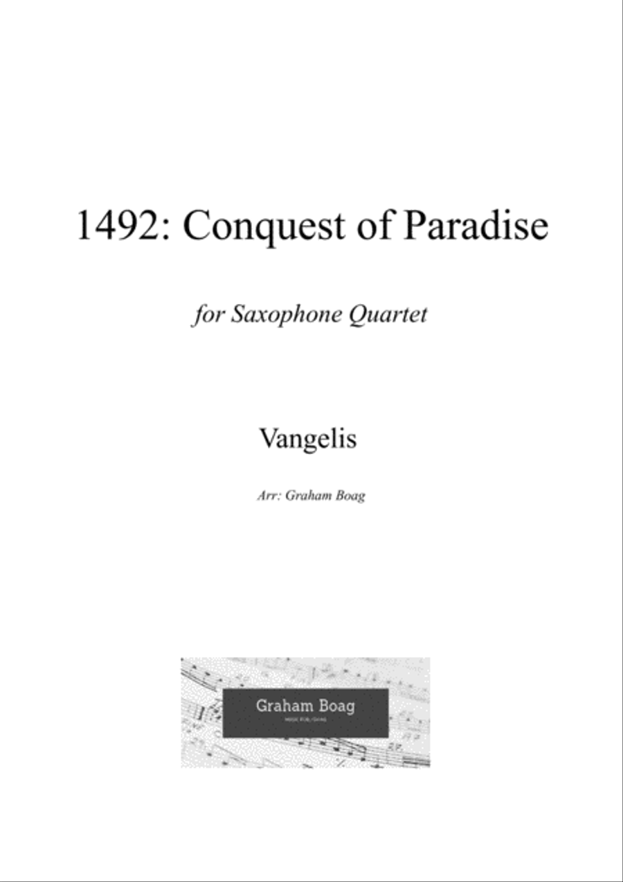 Conquest Of Paradise from the Paramount Picture 1492 Woodwind Duet scores gallery preview page 1