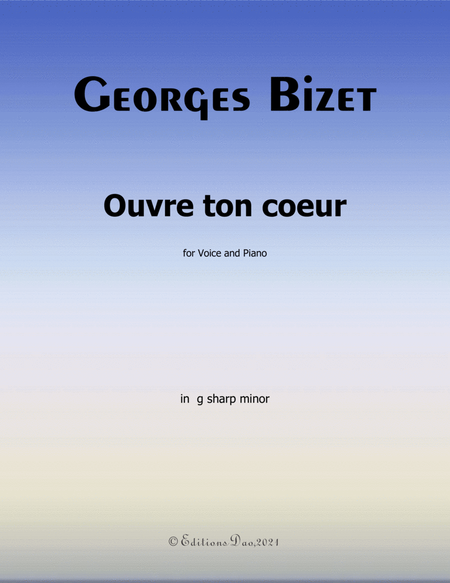 Ouvre ton coeur,by Bizet,in a minor image number null