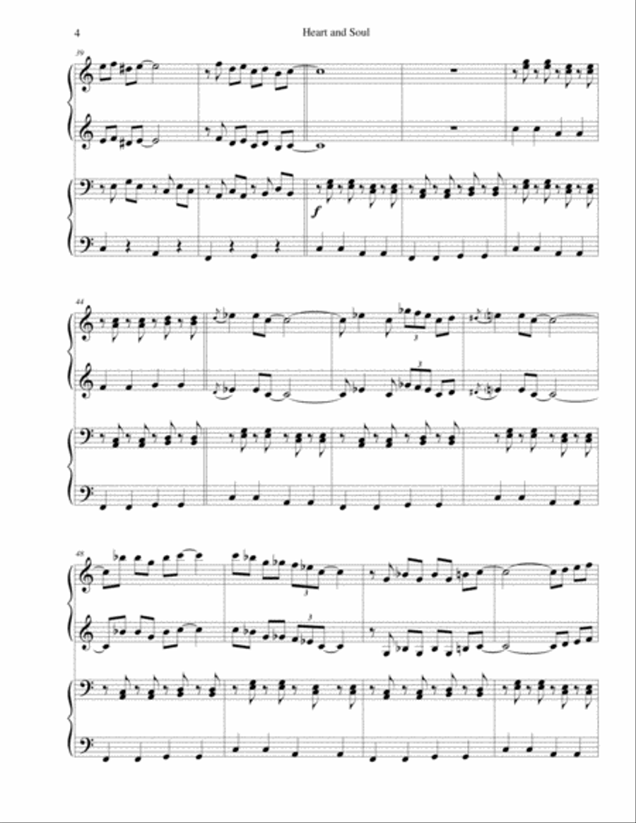 Heart And Soul Piano scores gallery preview page 4