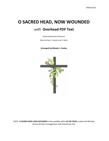 O SACRED HEAD, NOW WOUNDED with Overhead PDF Text image number null