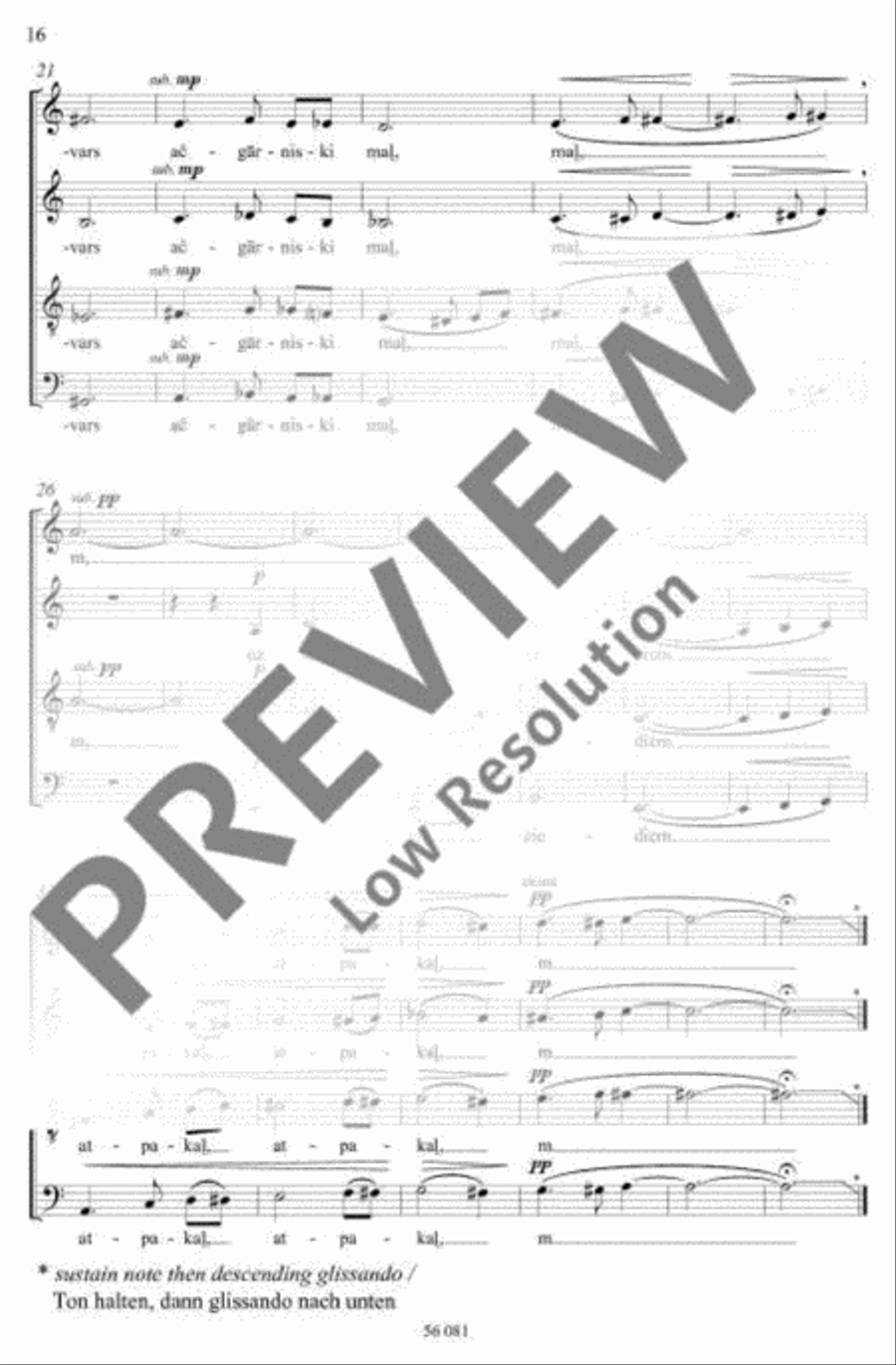 Mīlas dziesmas A Cappella scores gallery preview page 17