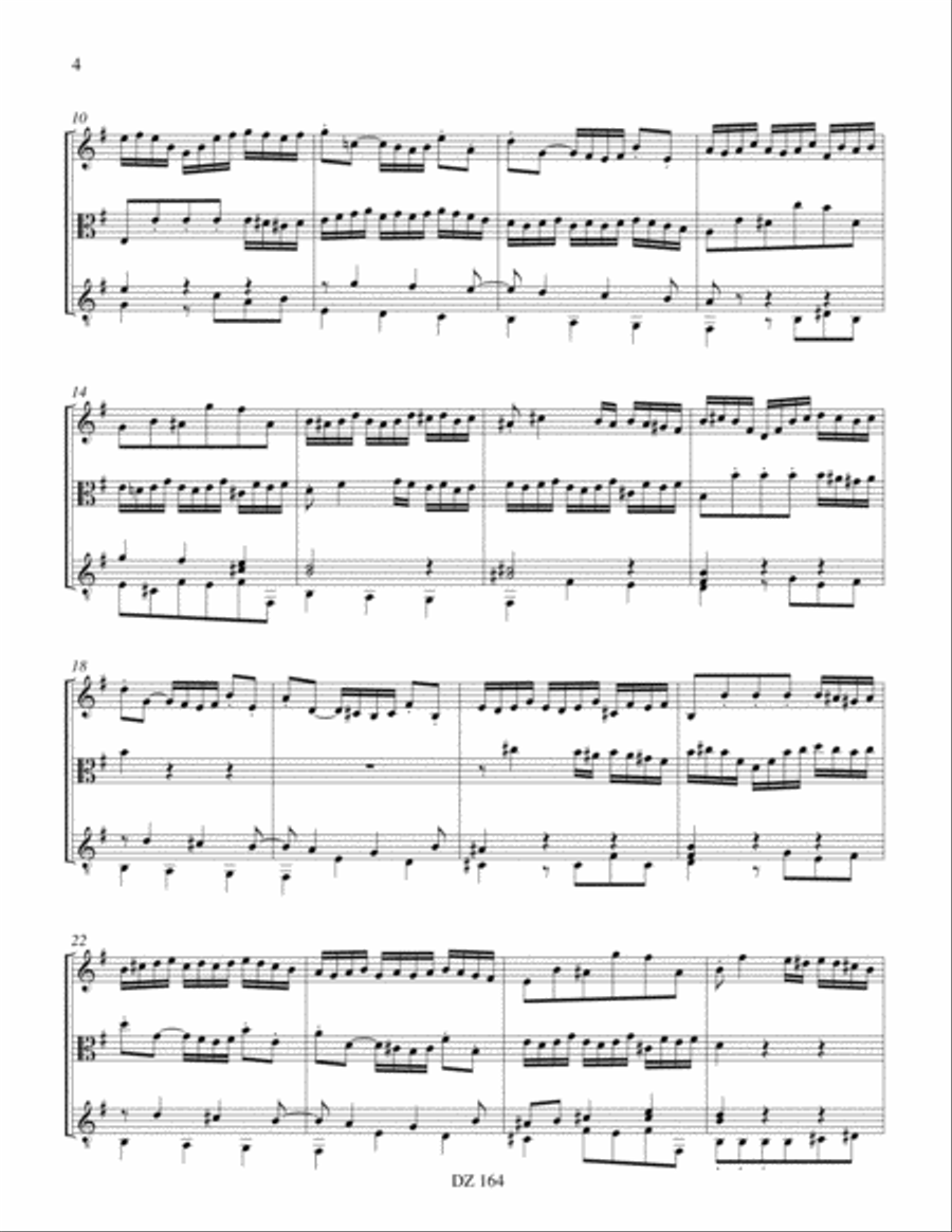 Six sonates en trio, vol. IV, BWV 528 Viola scores gallery preview page 4