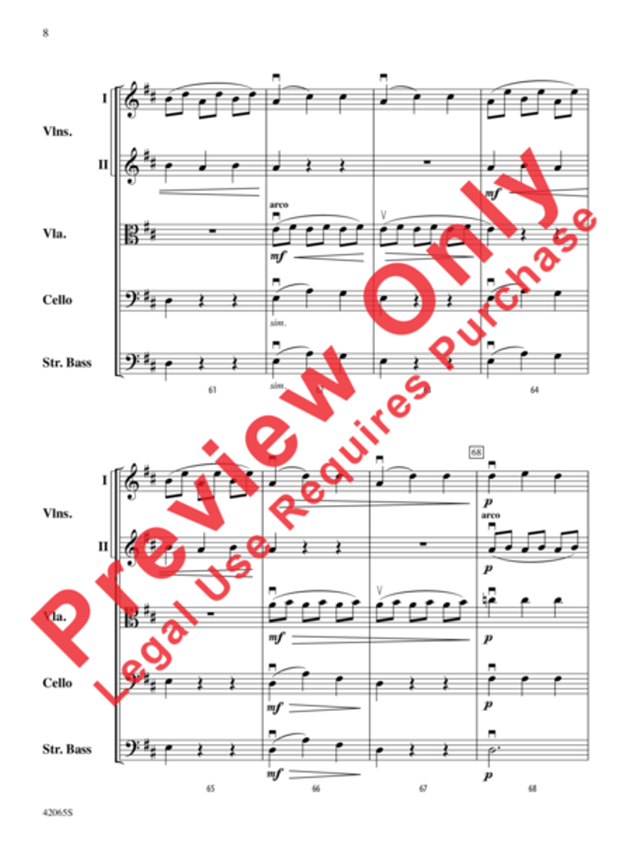 Les Patineurs String Orchestra scores gallery preview page 9