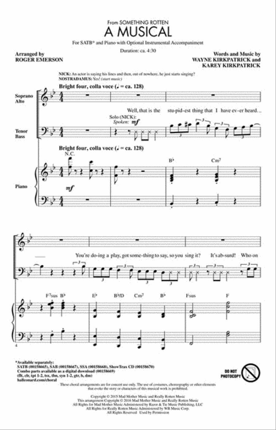 A Musical 4-Part scores gallery preview page 2