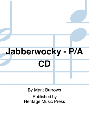 Book cover for Jabberwocky - Performance/Accompaniment CD